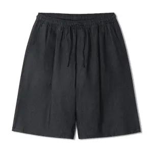 [엠엔씨]데님 핀턱버뮤다 밴딩반바지 (MDSP322OD)