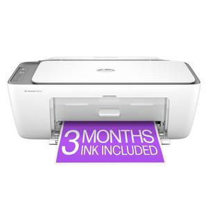 HP DeskJet 2855e 무선 올인원 컬러 잉크젯 프린터, 스캐너, 복사기, 가정용 베스트, 인스턴트 잉크 3개월 포함 (588S5A)