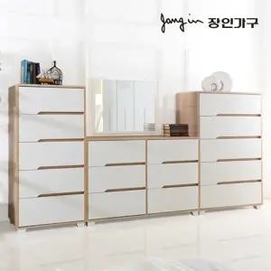 [장인가구]시클리 화이트 서랍장세트