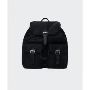 [국내매장판] 무신사 스탠다드 MUSINSA STANDARD WOMAN 우먼즈 나일론 플랩 미니 백팩 [블랙] MEEBC0Z55-BK