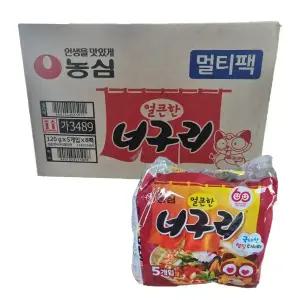 농심 얼큰한 너구리 120g 40개