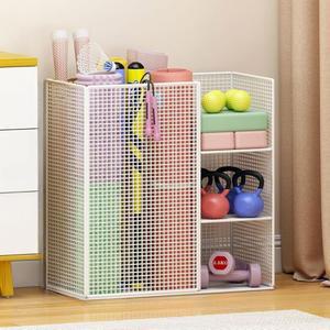 KKAGO 거치대 보관함 세트 스튜디오 기구 이동식 파스텔 바구니 정리함 골드 요가매트