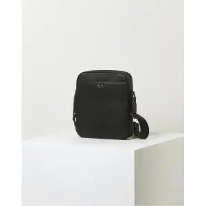 [롯데백화점]닥스 액세서리 [쇼핑백동봉] 블랙 하우스 체크 소가죽 크로스백 DBBA5F309