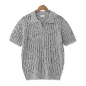 [엠엔씨][MNC] 테일리드 오픈카라 반팔니트 (MDBT806RO)