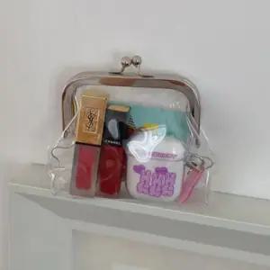 PVC 똑딱이 투명 동전 지갑 파우치 학생 귀여운 클리어 똑딱이지갑 똑딱이파우치