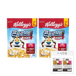 켈로그 콘푸로스트 라이트 530g, 2개 + 증정(프로틴 그래놀라 제로슈거 40g, 2개)