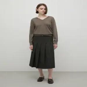 클래식 플리츠 롱 스커트_SWWSKP32070