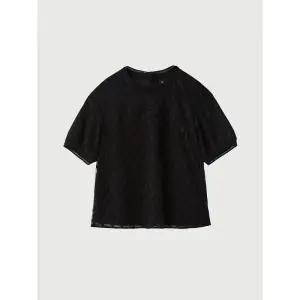 [올리비아로렌]오버핏 레이스 블라우스 VOCNS4M5216