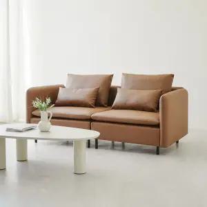 모디프 가죽 모듈소파 3인 DF926437