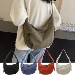 누아브 크로와상 크로스백 나일론 백