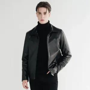 이태리 베지터블 양가죽 남성 싱글라이더 자켓