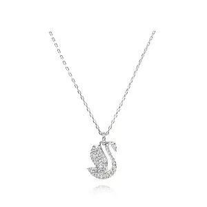 [스와로브스키] 여성 Iconic Swan 스완 미디움 목걸이(R1)(5647872)