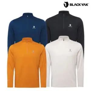 [롯데백화점]블랙야크 남성 간절기 기능성 등산 티셔츠 폴라텍 파워드라이 집업 긴팔티 1BYZTFU001 GD