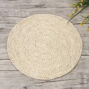 라탄식 식탁매트 40cm 인테리어 테이블 데코 덮개 세팅 주방 깔개 식탁패드 홈파티