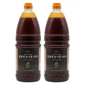 [이장네] 통참깨 100% 참기름 대용량 1.8L_2개