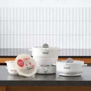 지티스 휴대용 접이식 전기포트 A타입 여행용 햇반 커피 분유포트