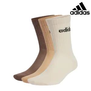 아디다스 양말 리니어 쿠션 크루 혼합 장목양말 3켤레 세트 IZ0106