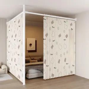 접이식 파티션 공간분리 무타공 커튼 가림막