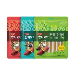 [하림펫푸드] 밥이보약 덴탈플러스 건강츄 3종세트(관절/장/면역