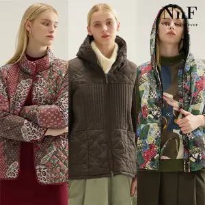 [NnF] 여성 프린트 퀼팅 패딩 점퍼 베스트 균일가