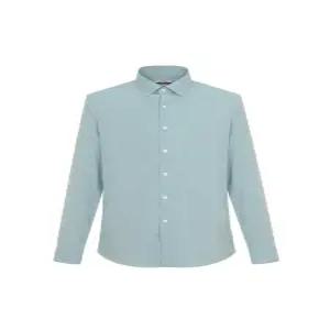 [BY파크랜드][오스틴리드][이지케어SLIM FIT] 민트 멜란지 스트레치 셔츠_A2DL1703