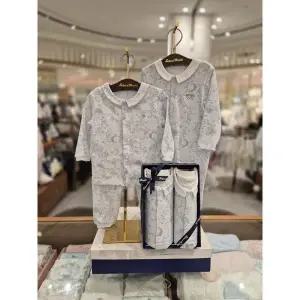 [쇼콜라](강남점)(출산,신생아,백일아기)BL에트왈우주복+내의 2종세트 (TNORQX412BSET)