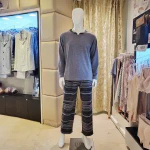 [대구백화점] [비너스]남성 베이직 폴리기모 이지웨어세트(VEV3962M VEP3962M)