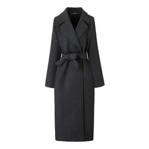 [하프클럽/GGPX]카라넥 벨티드 누빔 롱 코트 (GPDJH001D)