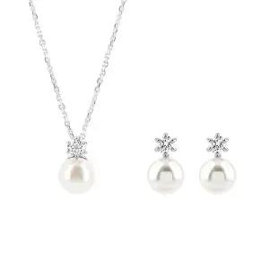[스와로브스키] 여성 Matrix 펄 귀걸이 세트 목걸이(5689624)