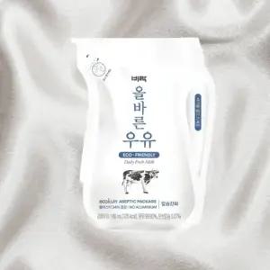 비락우유 올바른우유 멸균 180ml 48개