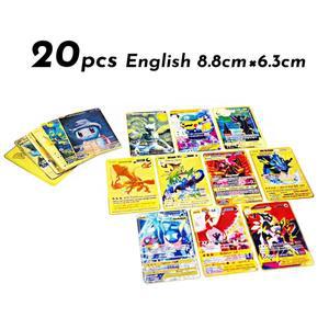 뉴클래식 애니메이션 포켓 영어 메탈 카드 Vmax GX 시리즈 뮤츠 아르세우스 리자몽 라이츄 배틀  선물