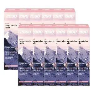 2080 퓨어 마운틴 솔트 치약 핑크 120g 12개