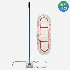 [월드크린] 리스킹 물걸레 백색 60cm 1p+판자루 120cm 세트 마대