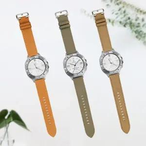 [퍼슬랏] 갤럭시 워치 8 원터치 스냅 클래스프 가죽스트랩 네오룩스 비건 레더 밴드 시계줄 골드브라운 ...