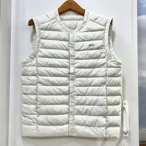 [행복한백화점][루이까스텔]FW 라운드 경량 구스다운 조끼 아이보리 남성 7MDJP904