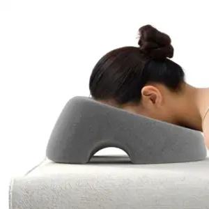 엎드려 쿠션 마사지 도넛모양쿠션 얼굴구멍있는 미용베드 가슴베개