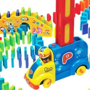 다양한기능 뽀로로 자동 도미노 자동차 남아 아동 어린이집 쉬운