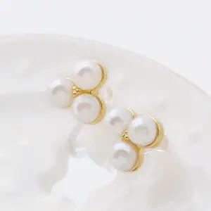 [하프클럽/]실리콘귀걸이 트리플버블 2종