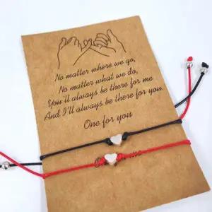 [하프클럽/]하트 실팔찌 매듭팔찌 선물 소품샵 1P