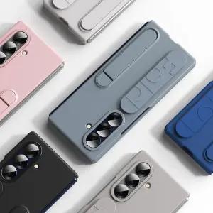 갤럭시 Z폴드 7 6 5 4 듀얼 스트랩 거치 전면 강화유리 하드 풀커버 케이스 R