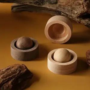 원목 디퓨저 볼 호두나무 우드 아로마오일 발향기 방향제 차량용 인테리어 소품