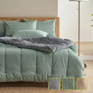 체크체크 밍크극세사 이불베개세트 SS 슈퍼싱글 3컬러