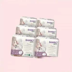 Bambo 밤보드림 기저귀 2단계 밴드 스트랩형 32매x6팩 1박스 4311781