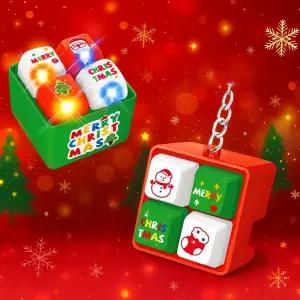 크리스마스 딸깍이 키링 키보드 열쇠고리 LED 멜로디 단체선물