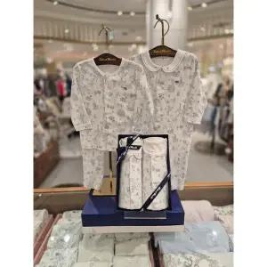 [쇼콜라](강남점)(신생아 출산 백일선물)BL이솝우주복+내의세트 (TNPRQX071N2SET)