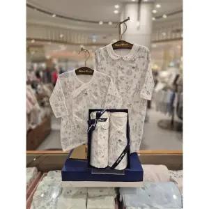 [쇼콜라](강남점)(신생아 출산 백일선물)BL이솝우주복+배냇가운세트 (TNPRQX071NASET)