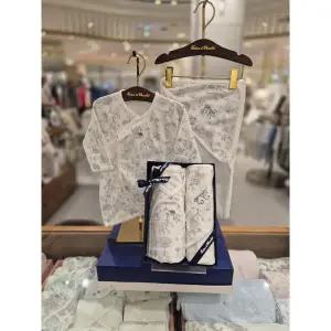 [쇼콜라](강남점)B이솝배내가운+속싸개겸용블랭킷 세트 (TNPRNG061NSET)