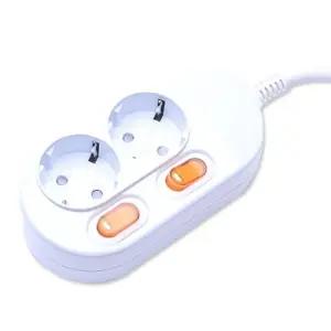 대산전자 멀티탭 2구 개별스위치 5M 16A 접지 KC인증 전기안전 교실 컴퓨터실 학원용 전기분배 전원확장