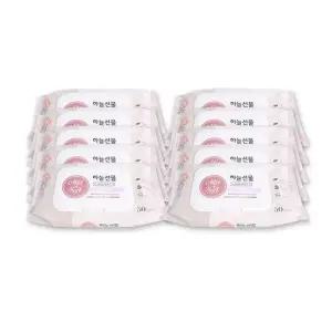 하늘선물물티슈(50매 캡형)-10개 아기 유아 신생아 물티슈50매 대용량 휴대용