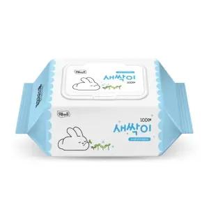 잘풀리는집 부드러운 대용량 새싹이 물티슈 캡형 100매 20개 세트